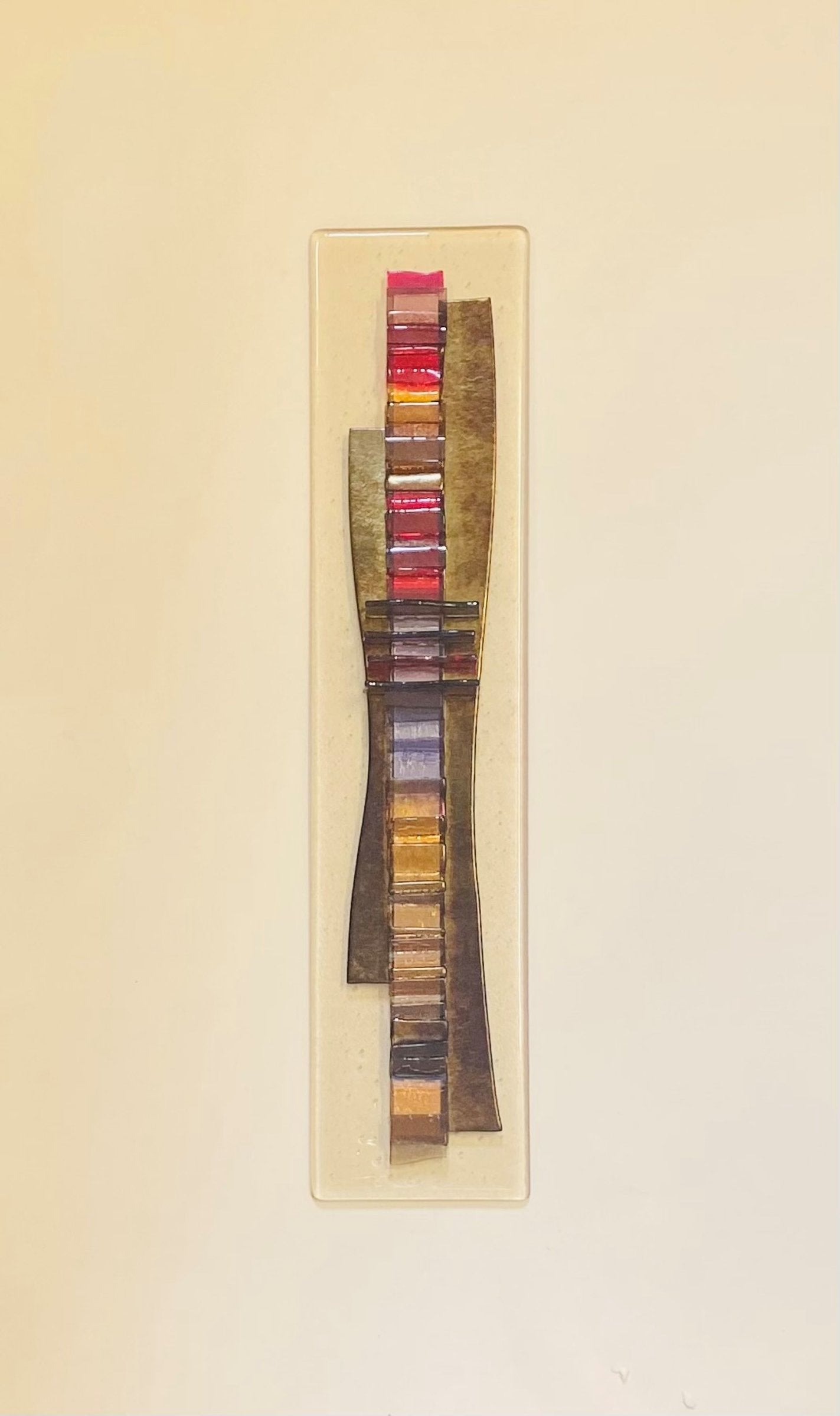 Bronze-Red Waterfall Wall I