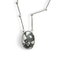 Graphic Graphite Necklace VII