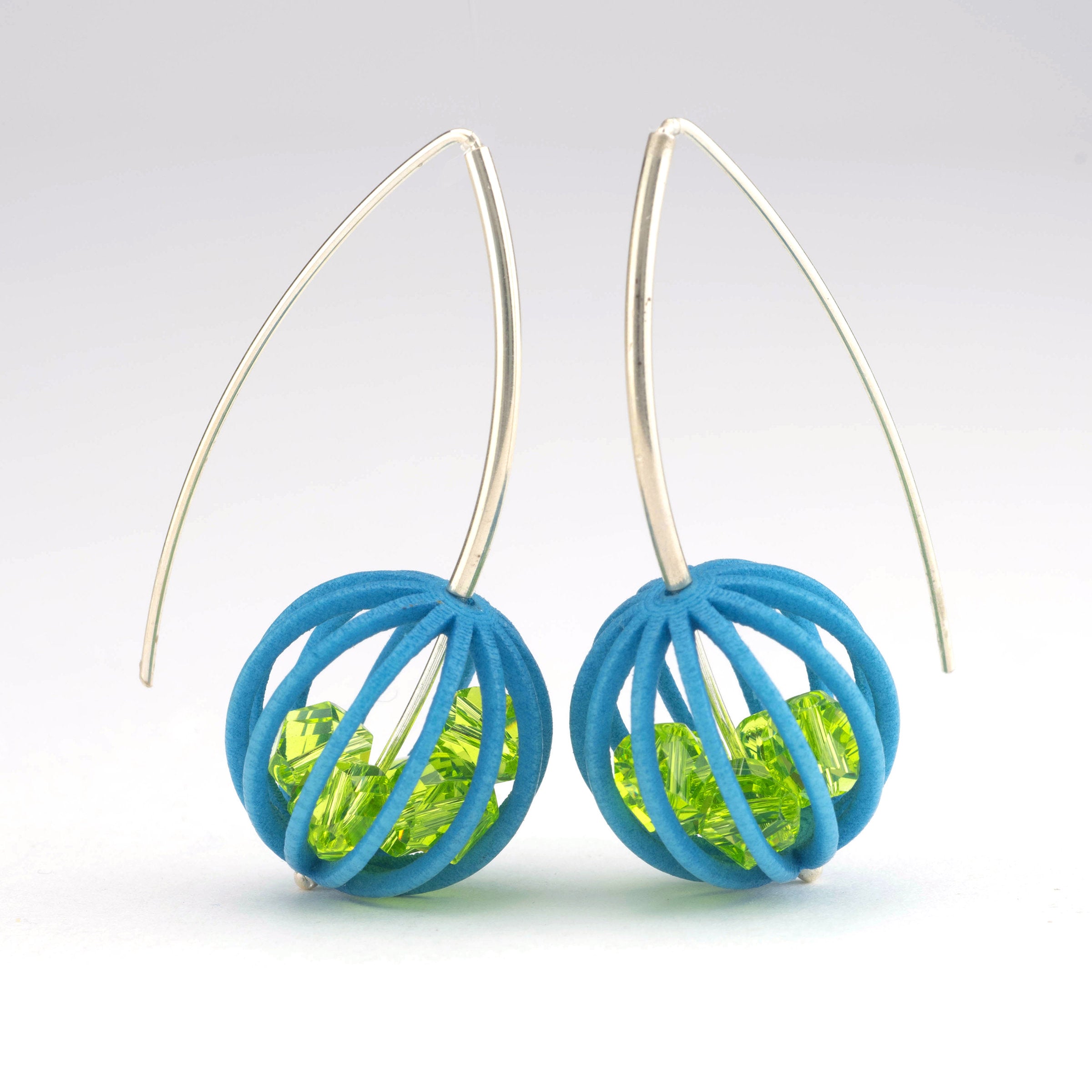 Globes with Crystal Earrings
