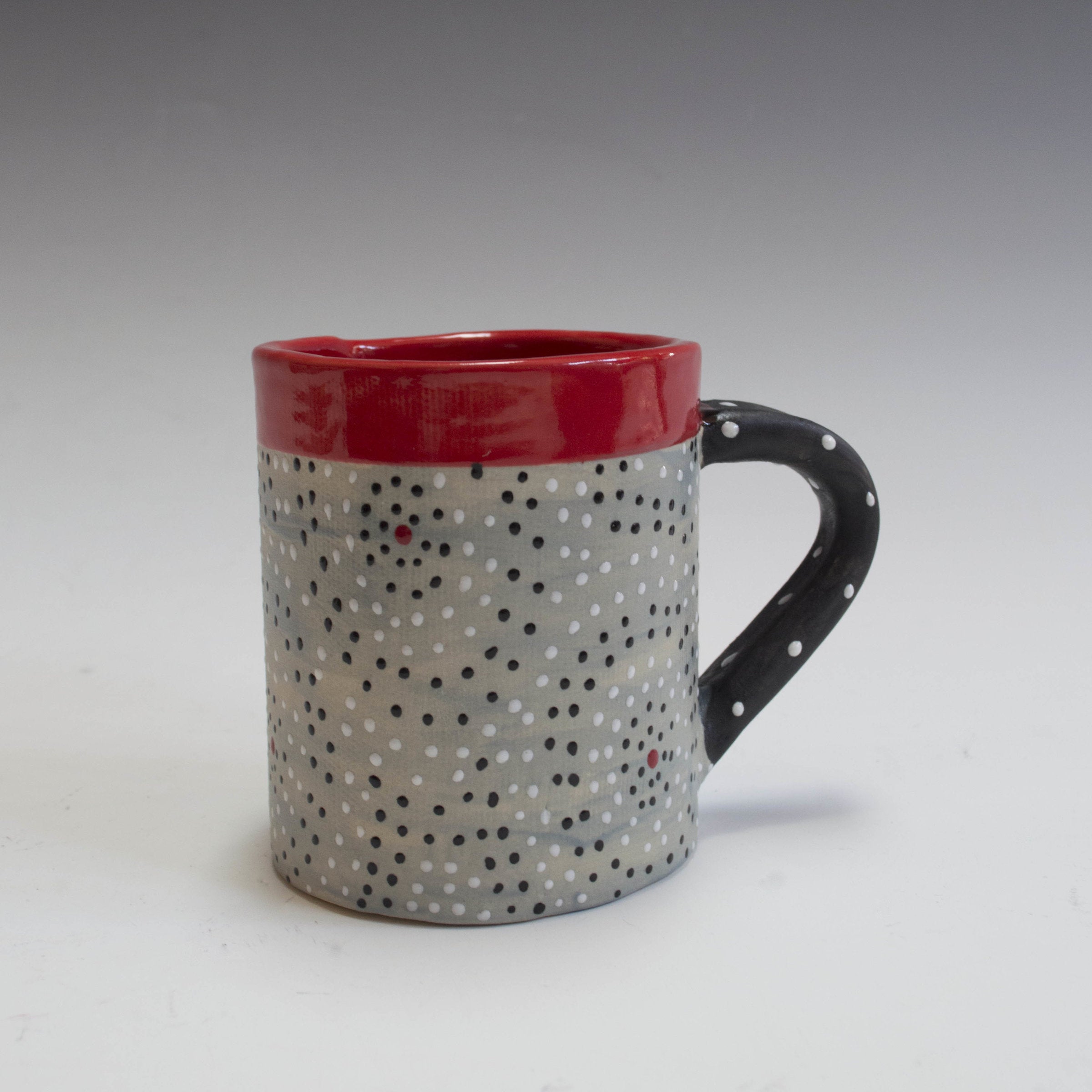 Gray Washed Circle Mug