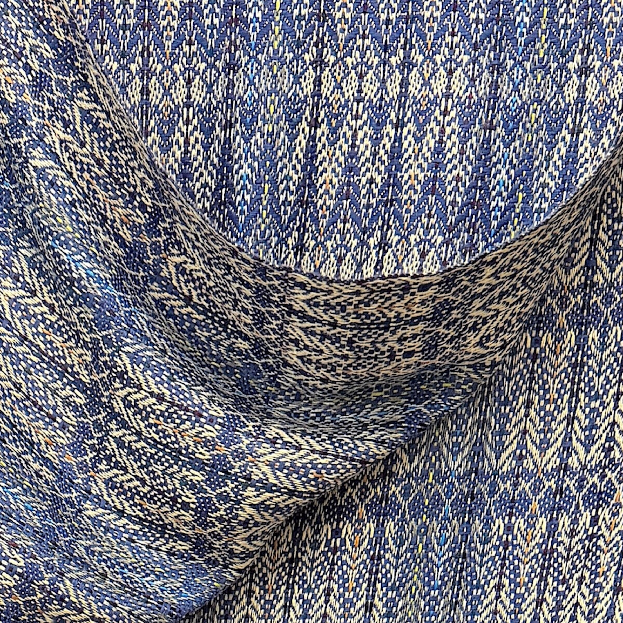 Emperor Blue Handwoven Reversible Throw