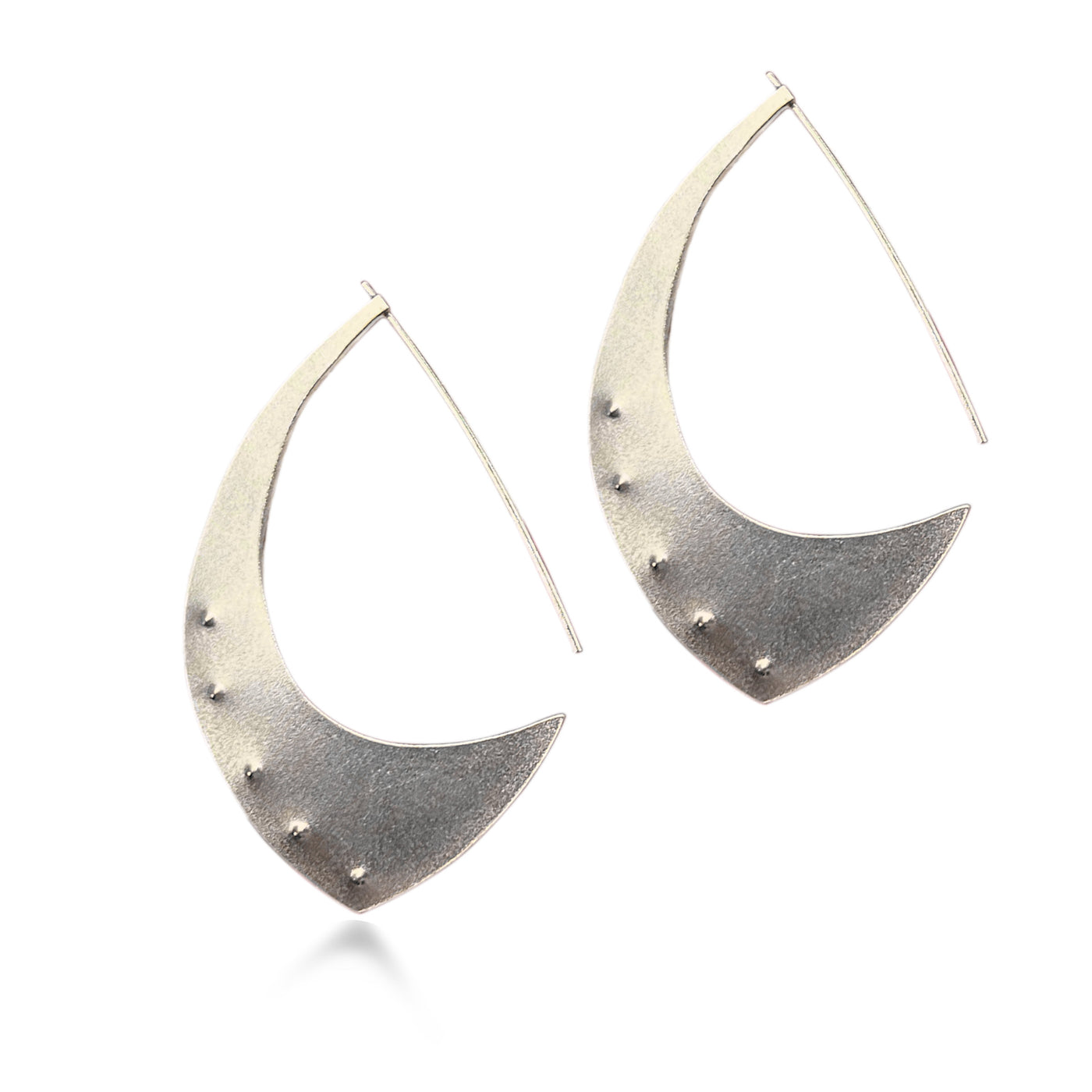 Aubergine Hoop Earrings