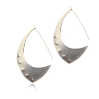 Aubergine Hoop Earrings