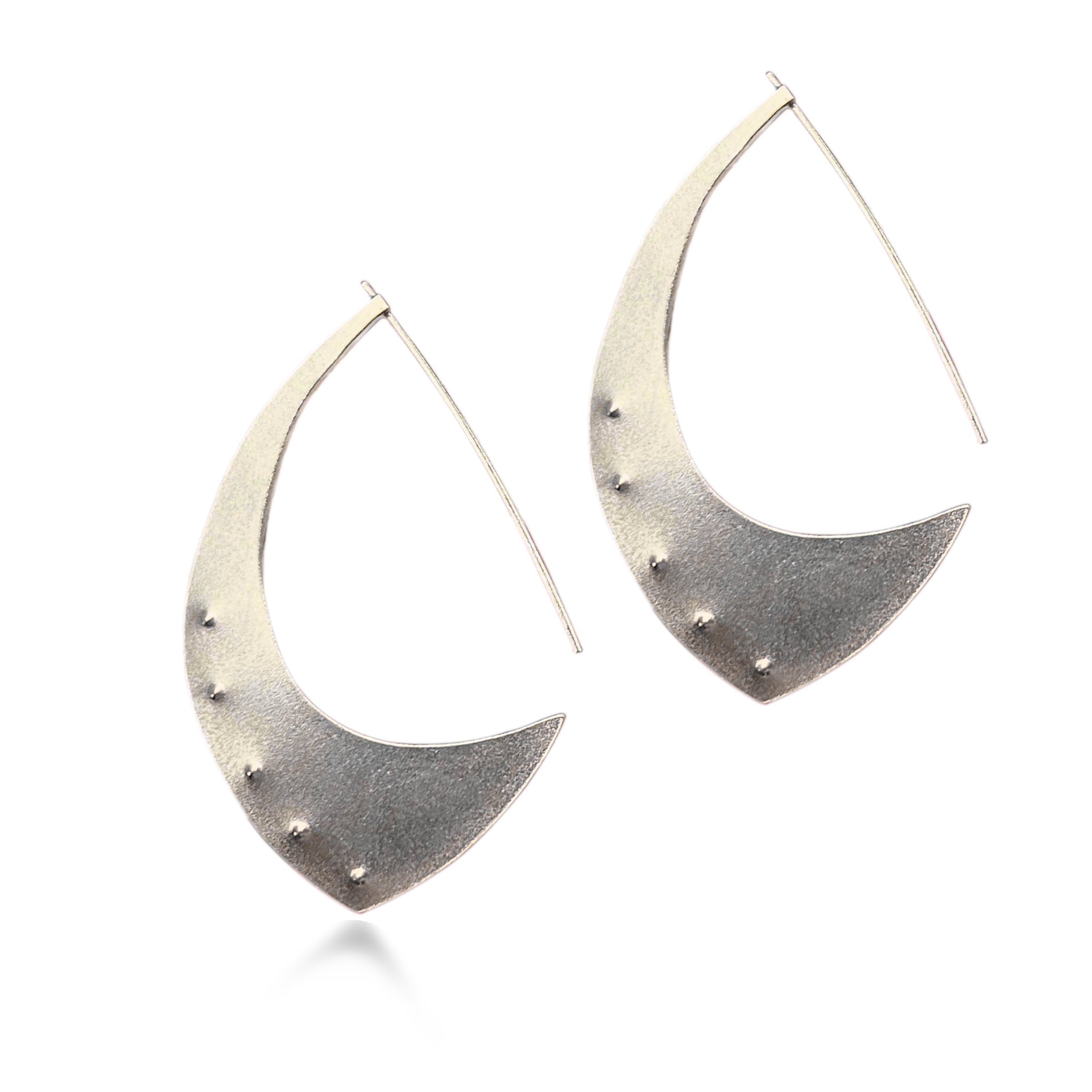 Aubergine Hoop Earrings
