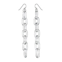 Oversized Oval Chain Earrings