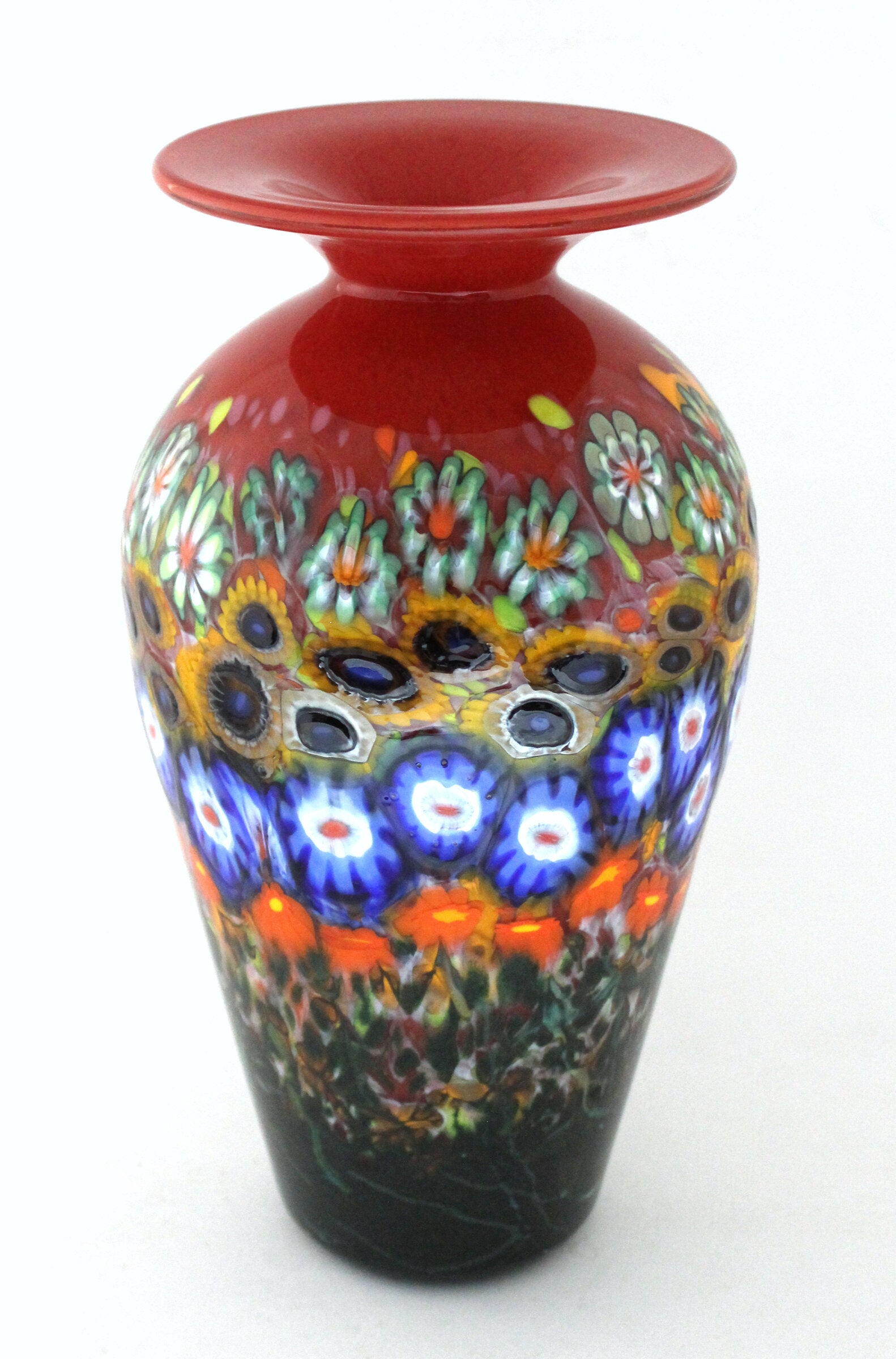 Medium Rose Red Giverny Vase