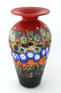 Medium Rose Red Giverny Vase