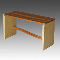 Dovetailed Cherry and Maple Bench