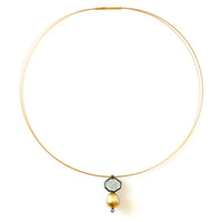 South Sea Pearl & Topaz Necklace
