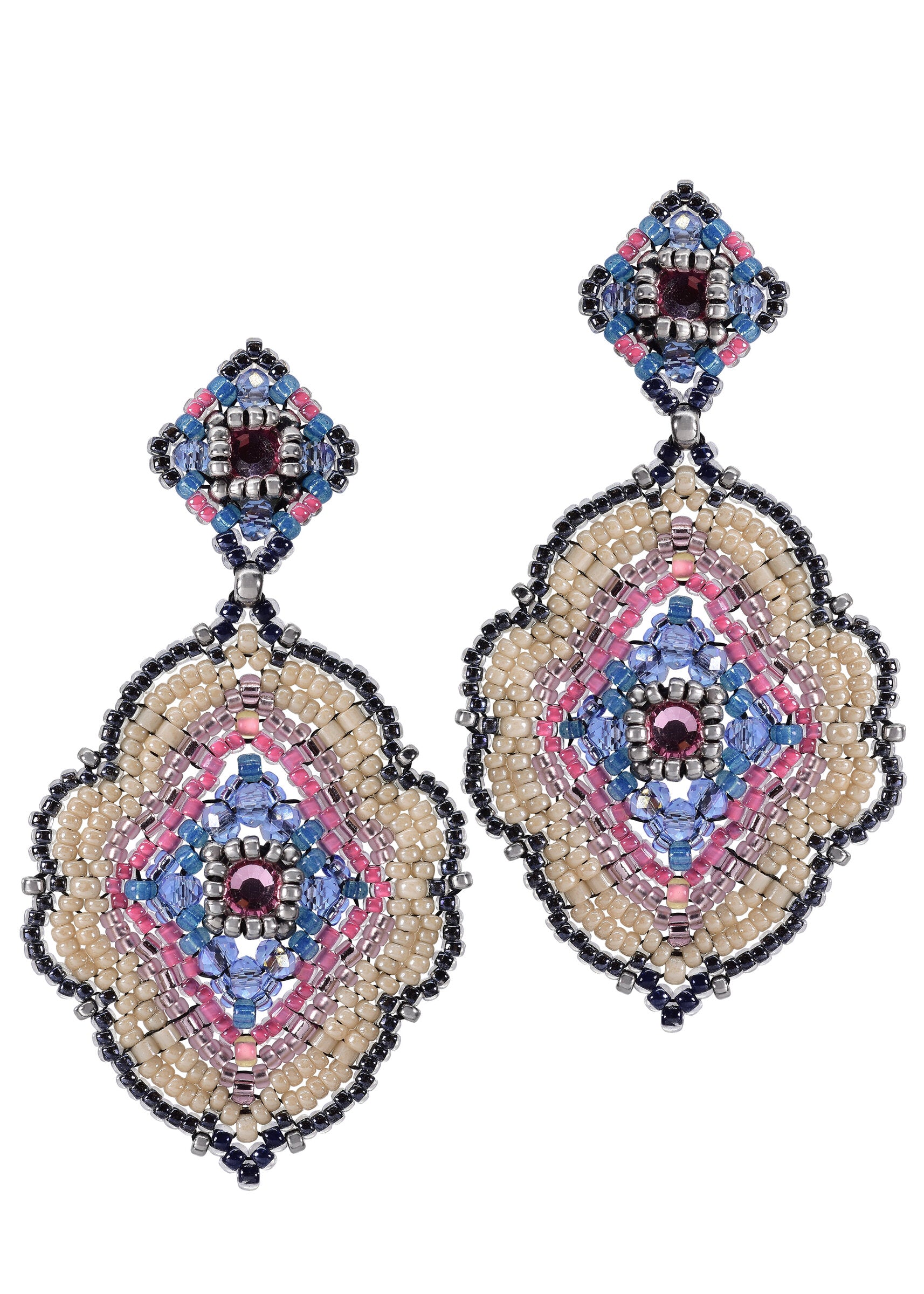 Ivory, Pink & Blue