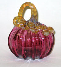 Small Transparent Ruby Pumpkin