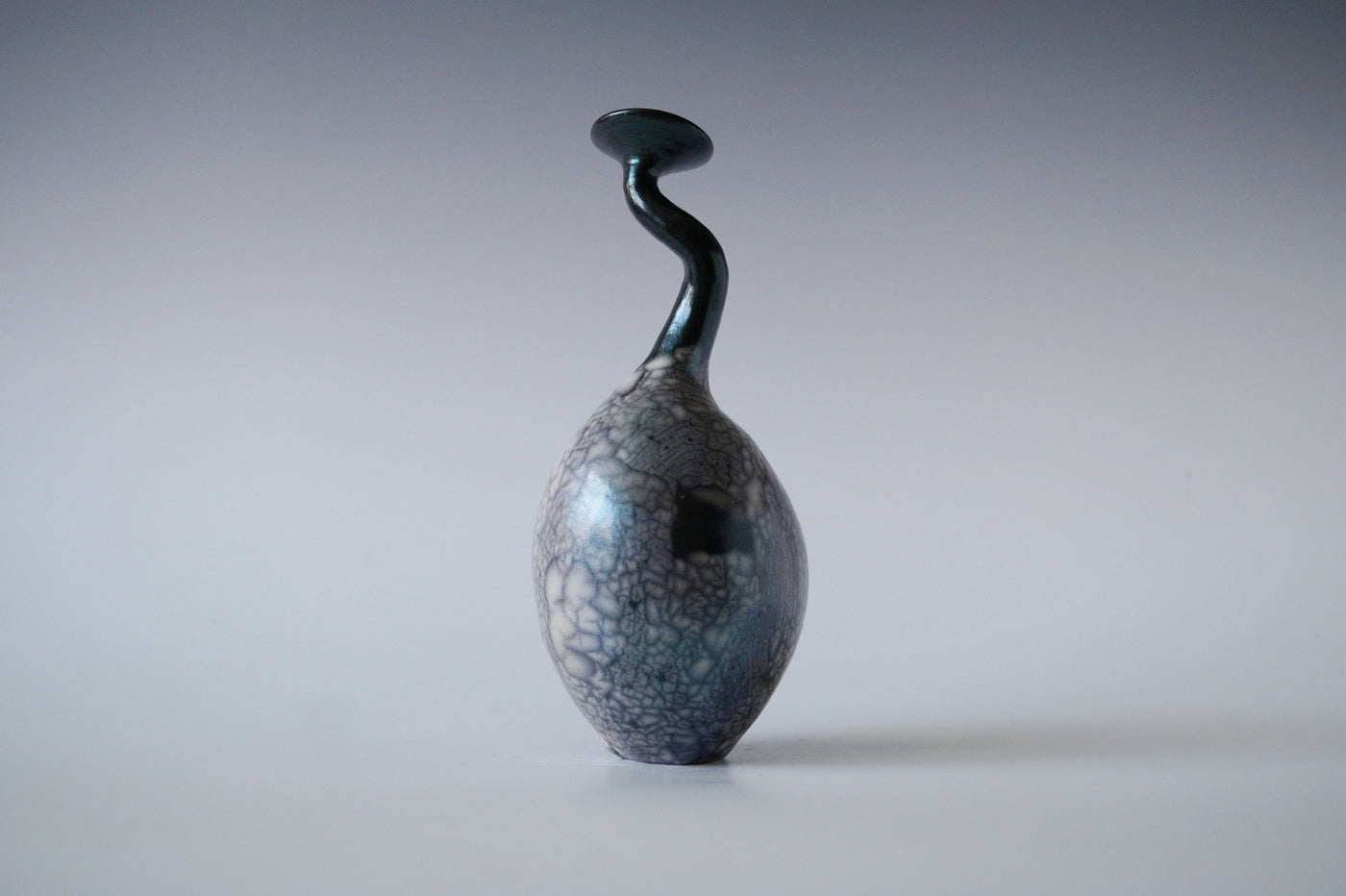 Ceramic Raku Vase, Naked Raku Firing