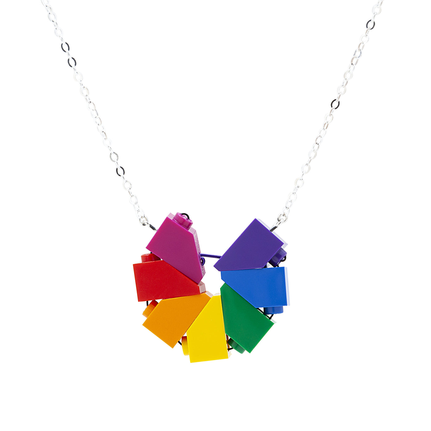 Rainbows with bright silver chain