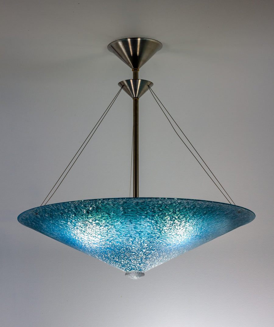 Aqua Fade Glass Pendant Chandelier