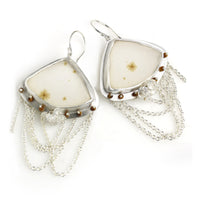 Dendritic Druzy Dangle Earrings