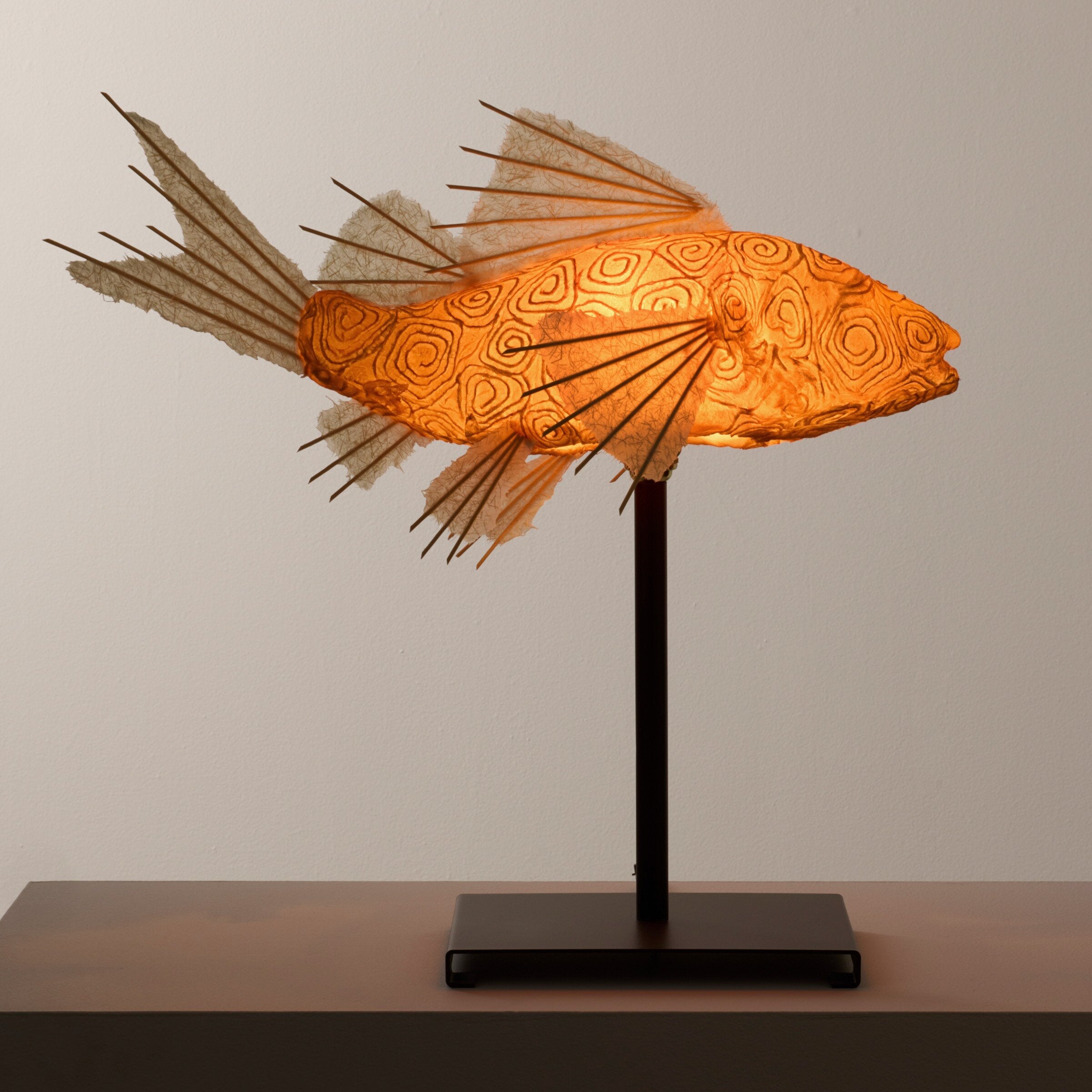 Terracotta Santorini Koi Lamp