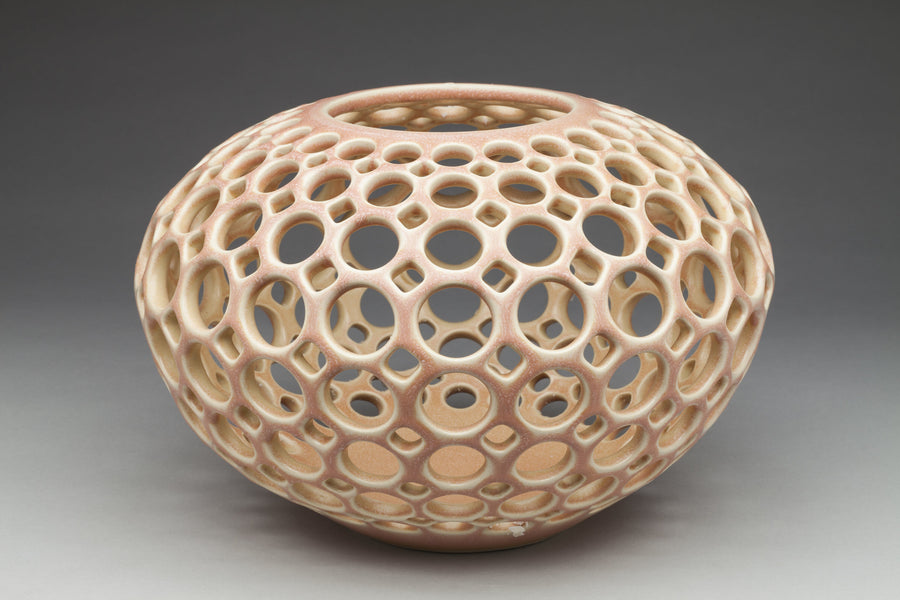 Pierced Tabletop Orb in Blush