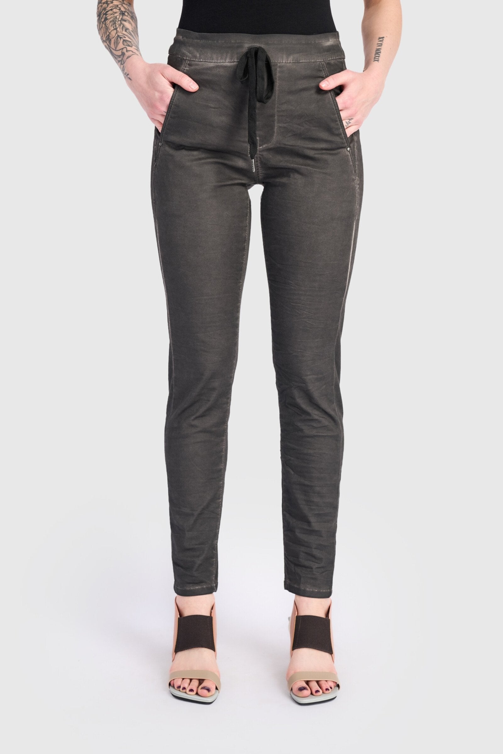 Washed Steel Ventura Drawstring Pant