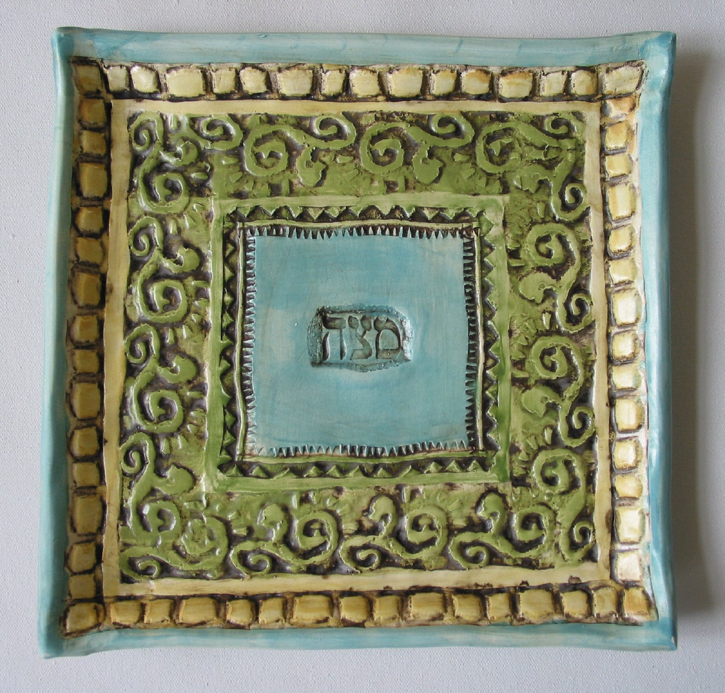 Mediterranean Sky Matzoh Plate