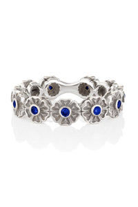 Sapphire Daisy Chain Ring