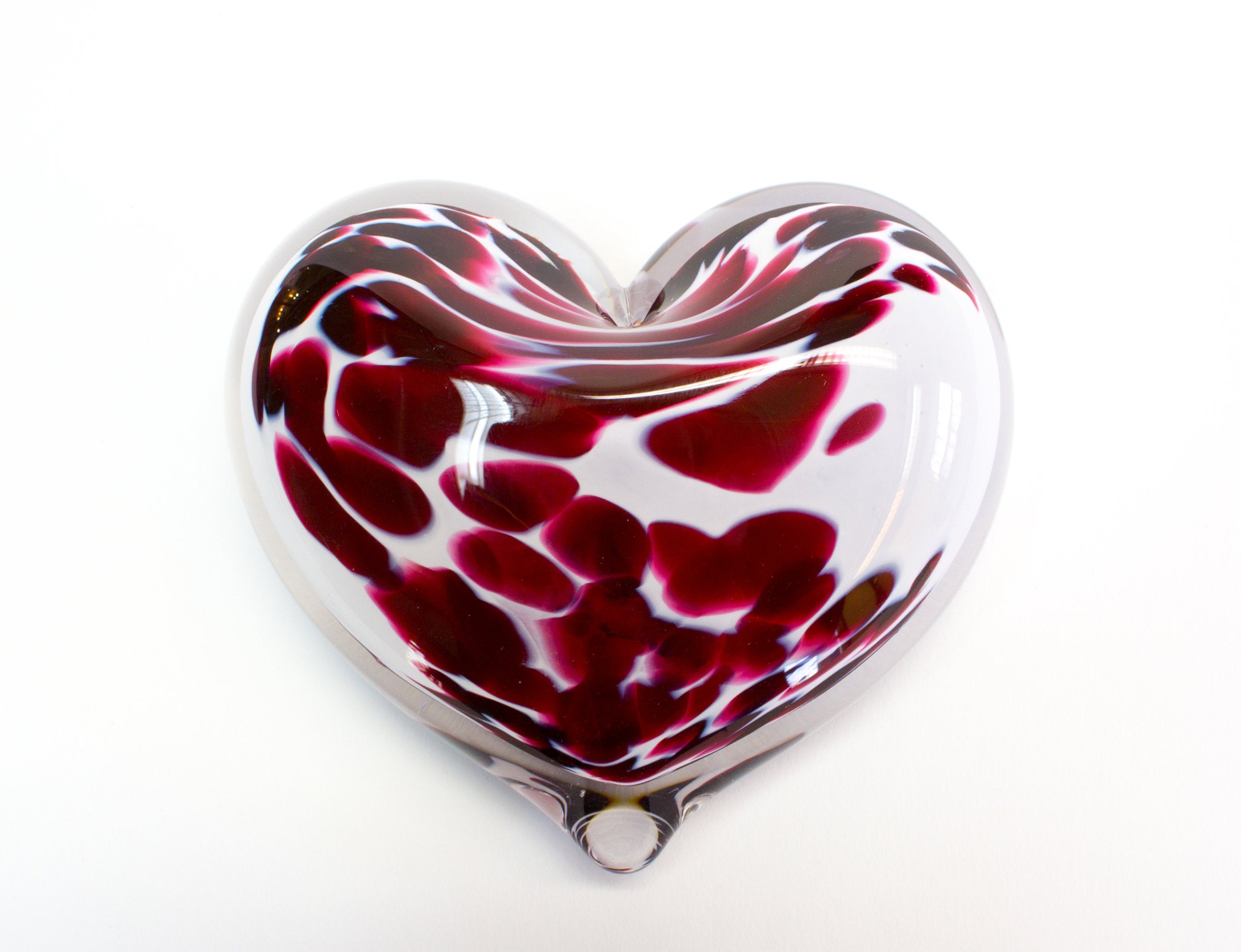 Forget-Me-Not Heart Paperweight