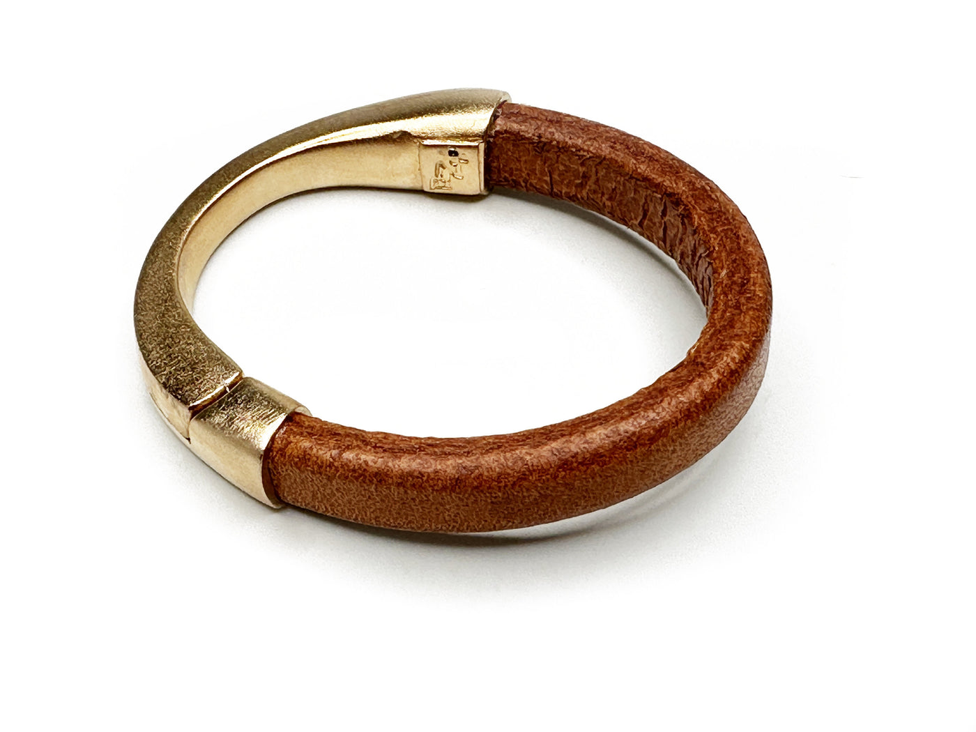 Brown/Gold Crescent Moon Bracelet