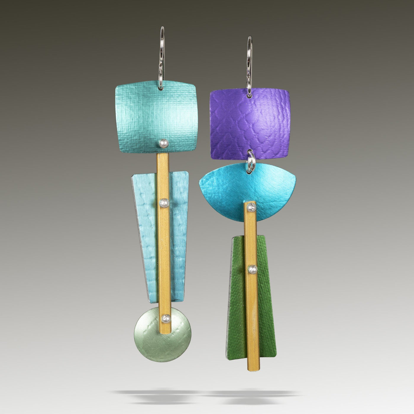 Turquoise, Aqua, Lime & Purple