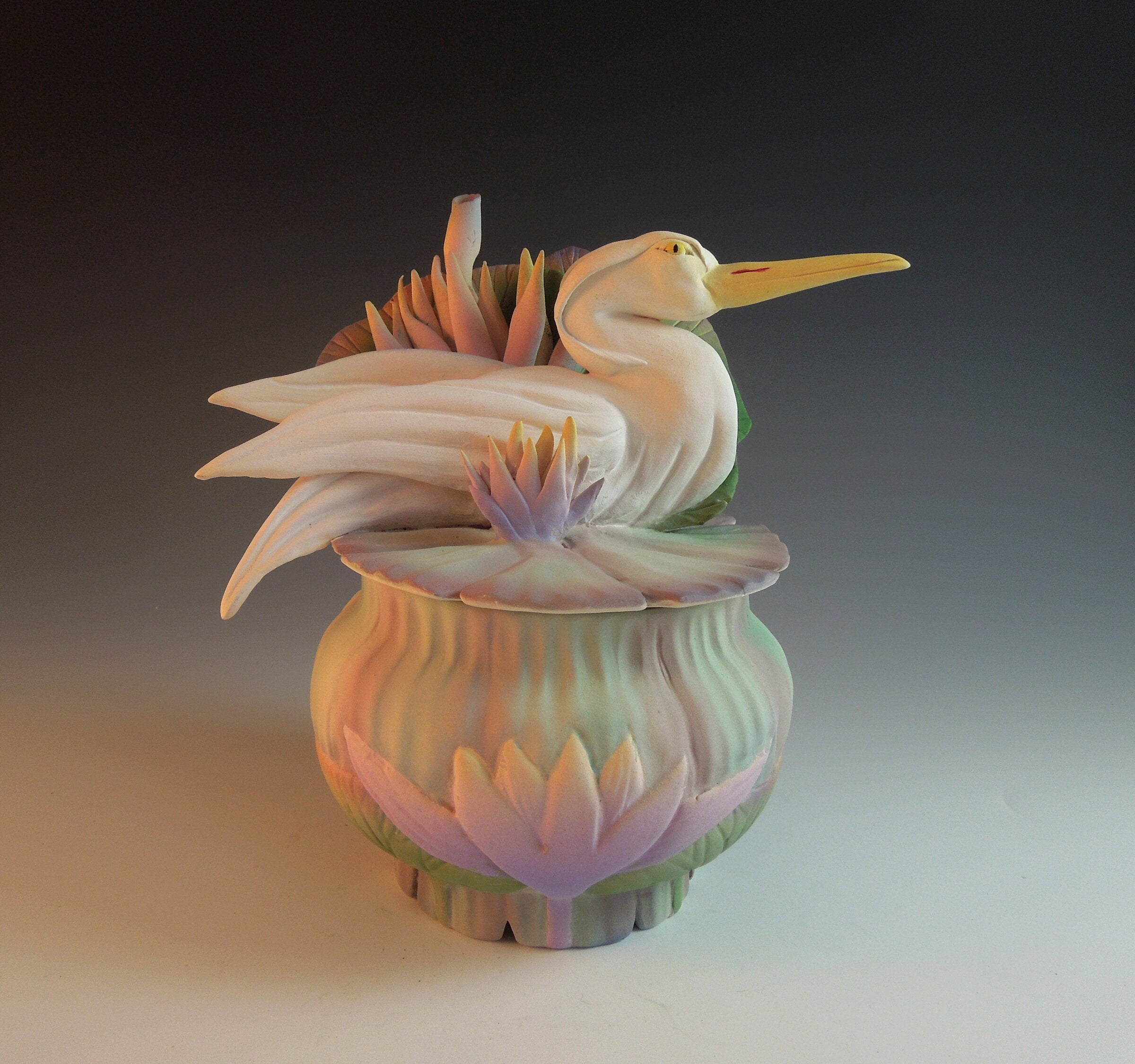 Heron Waterlily Box