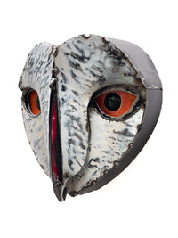 White Owl with Orange Eyes