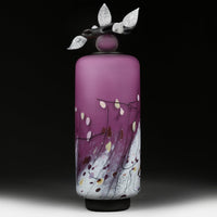 Winter Wildflowers Tall Cylinder in Violet