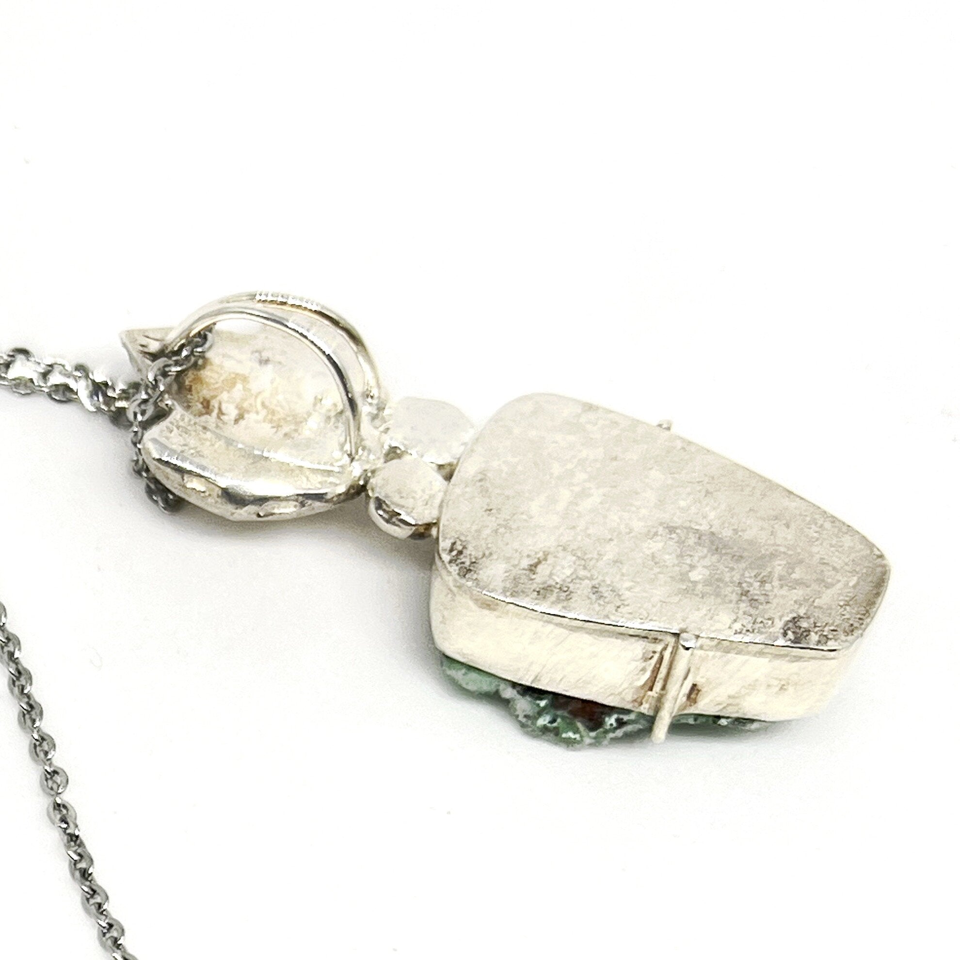 Chrysocolla Druzy Pendant