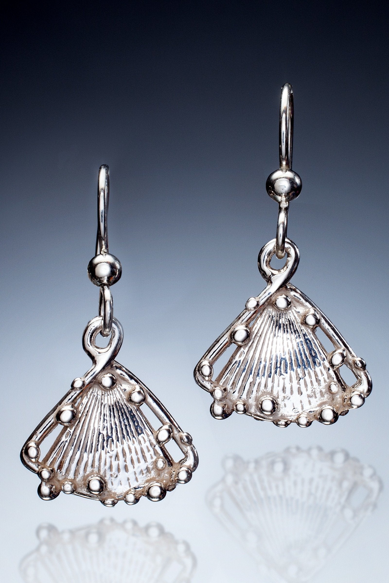 Triangle Shell earrings | Photo by Ralph Gabriner