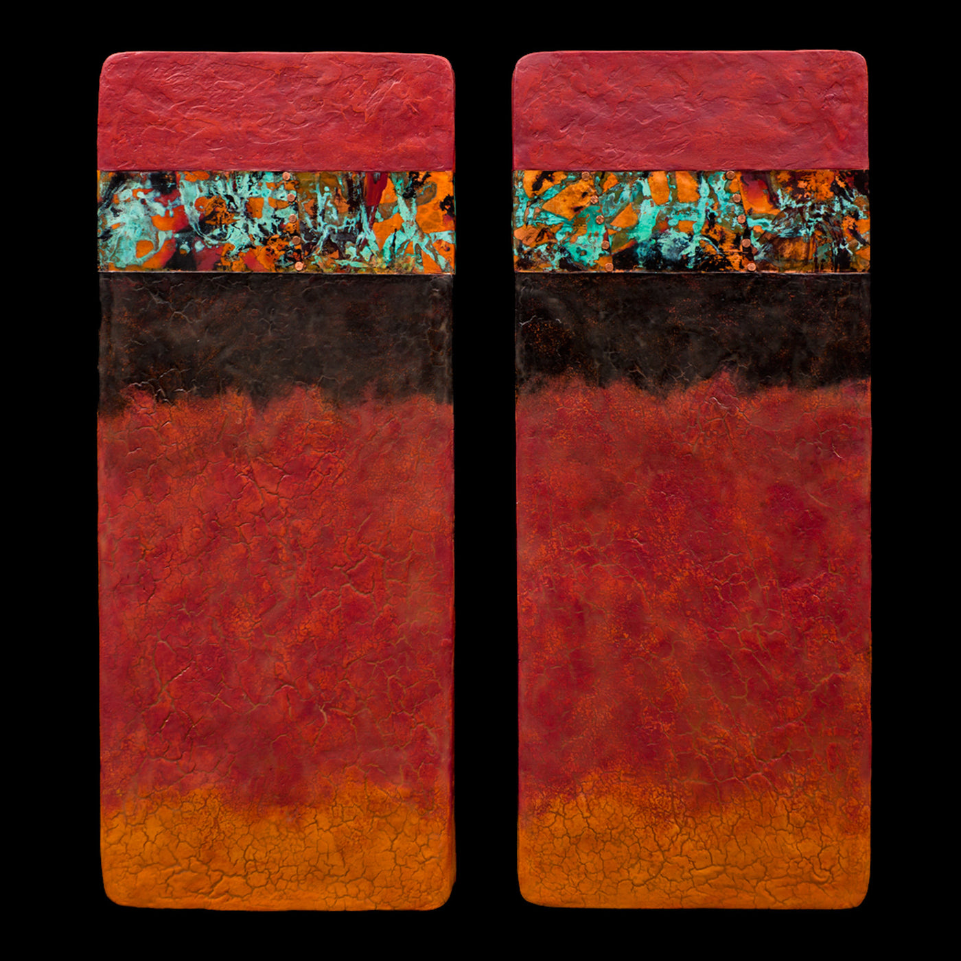 Canyon Walls: Rose M+ Triptych