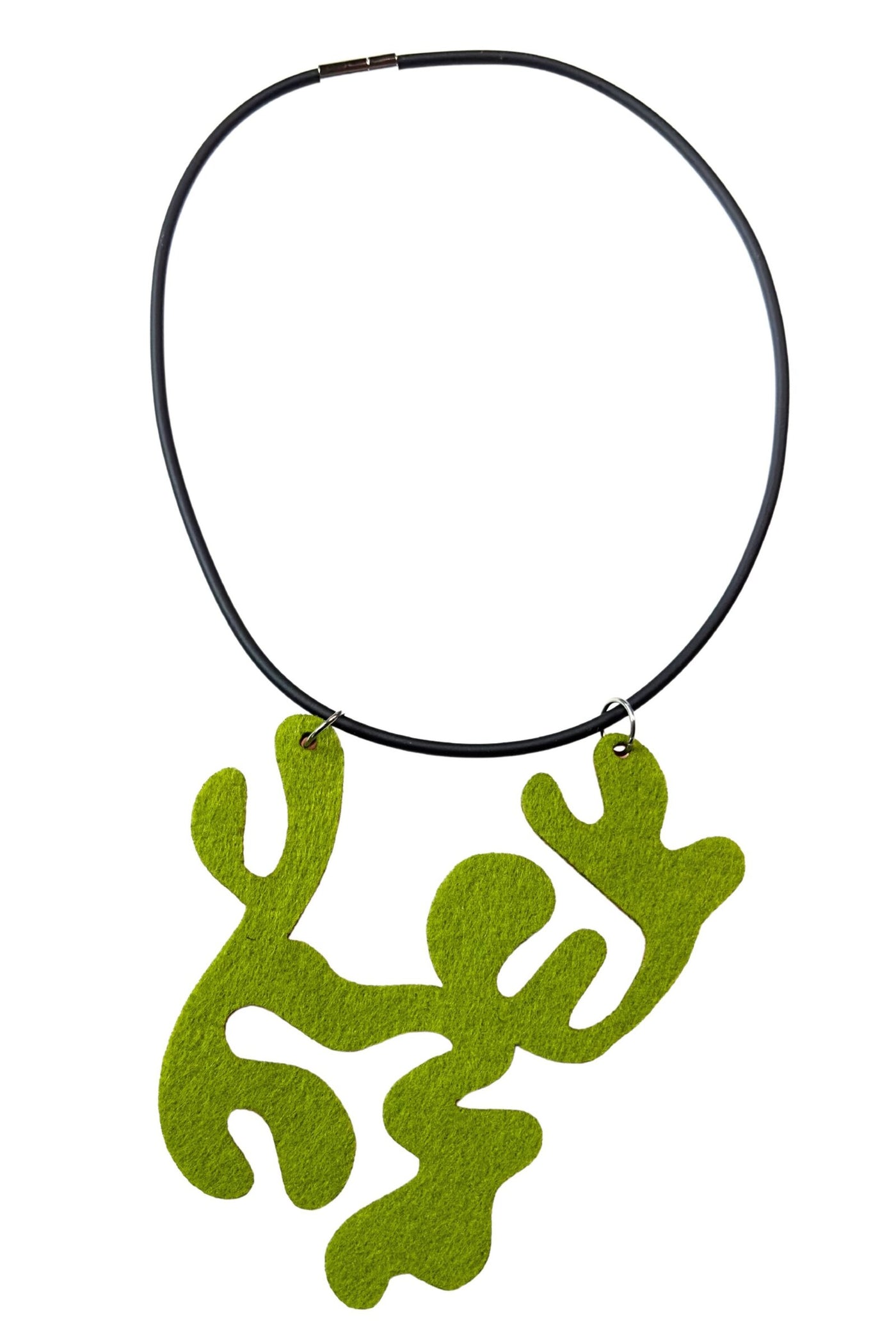 Eco Felt Block Print Necklace