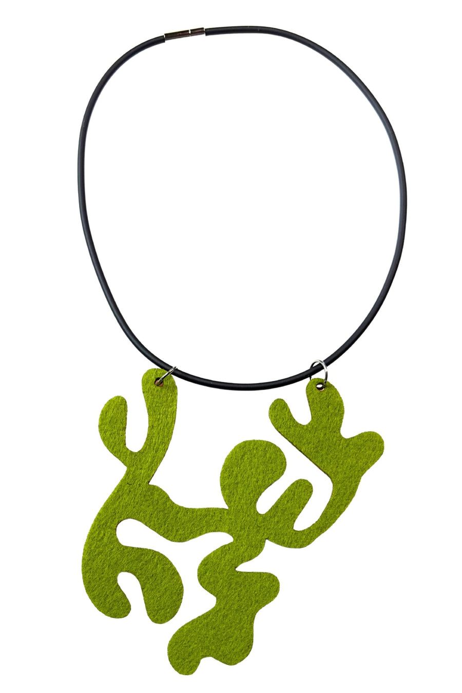Eco Felt Block Print Necklace