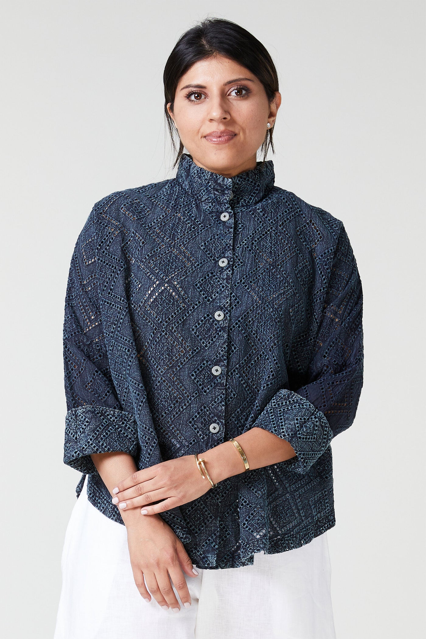 Circular Eyelet Shirt