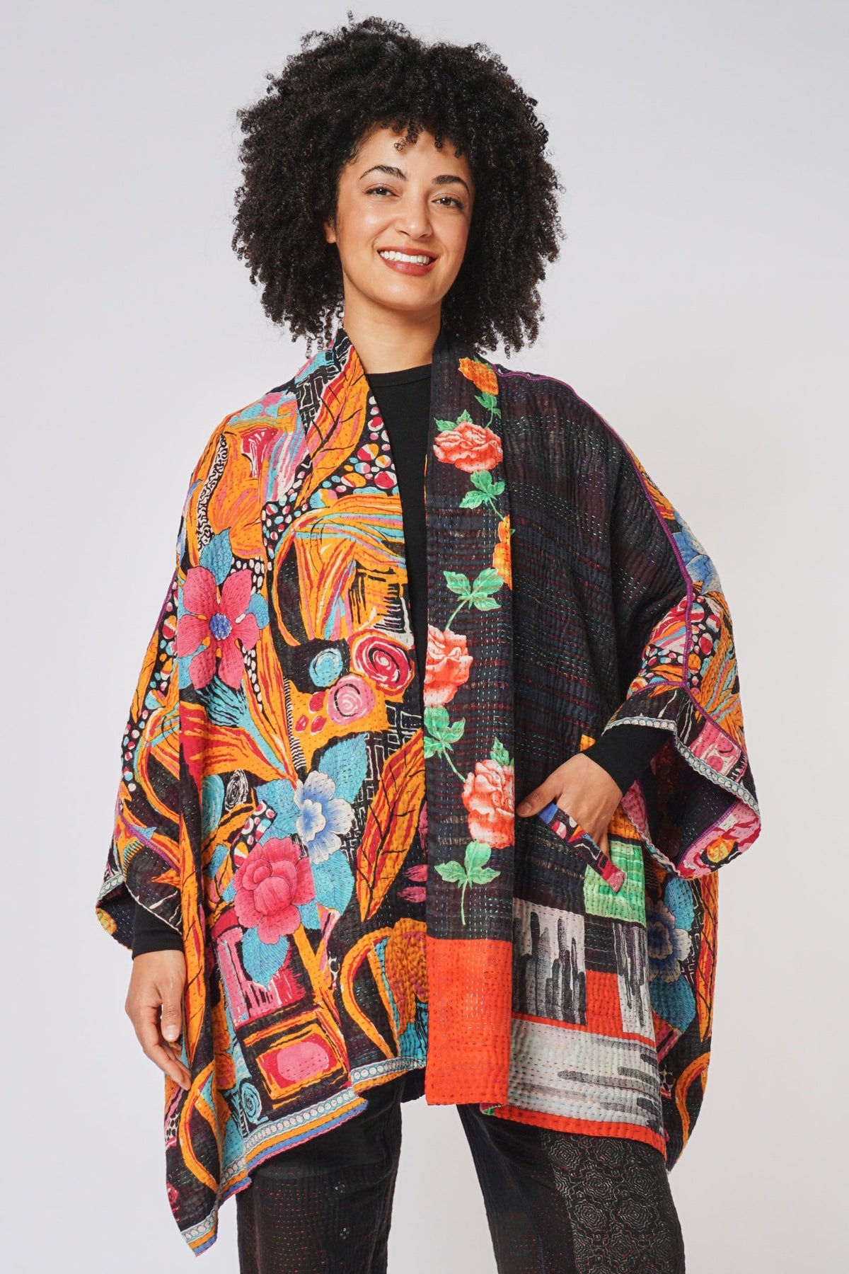 Double Collar Poncho #2