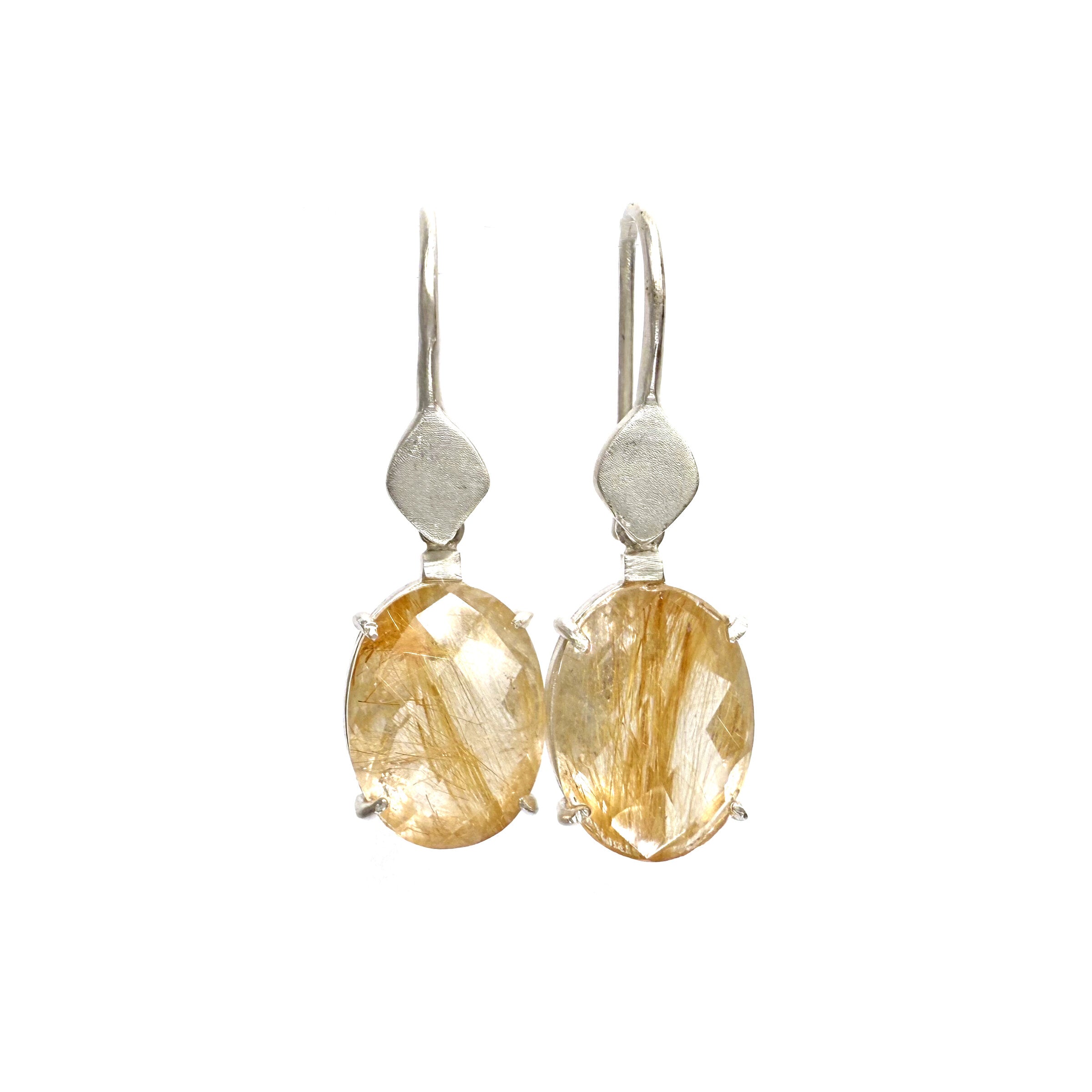 Rutilated Quartz Azores Earrings