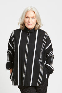 Cotton Stripe Circular Shirt