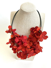 Red Blossoms Necklace