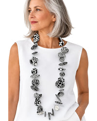 Black, White & Joyful Necklace