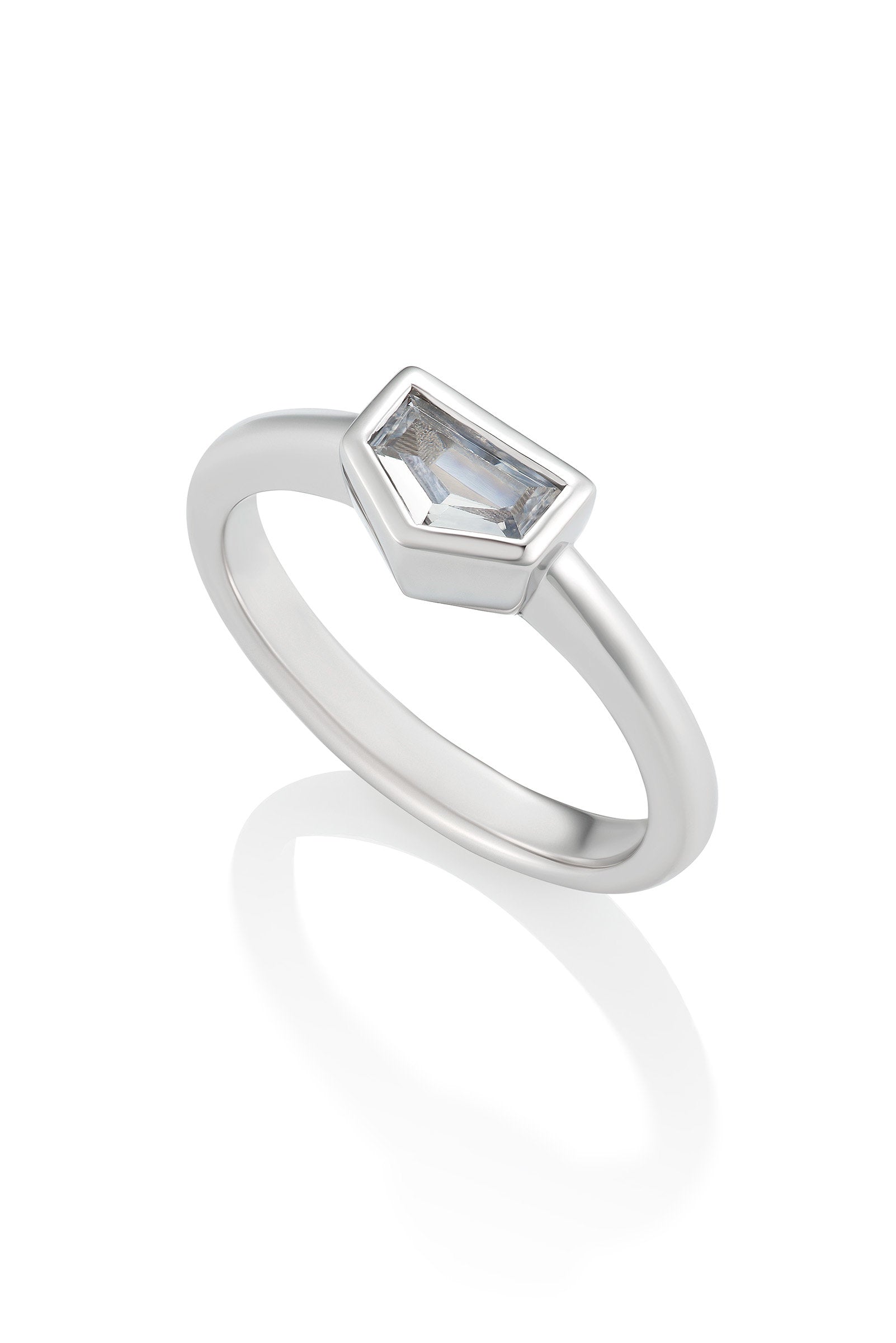 White Sapphire Stacking Ring