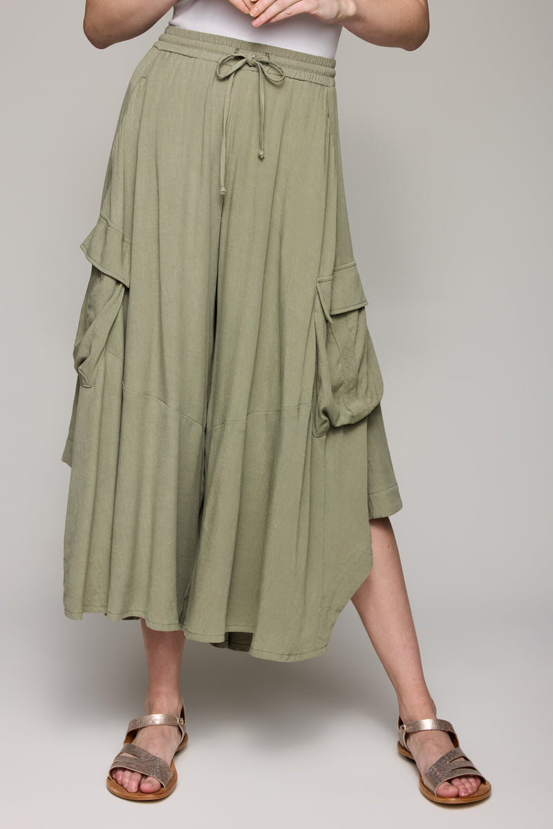 Sandwashed Pebble Culotte Pant
