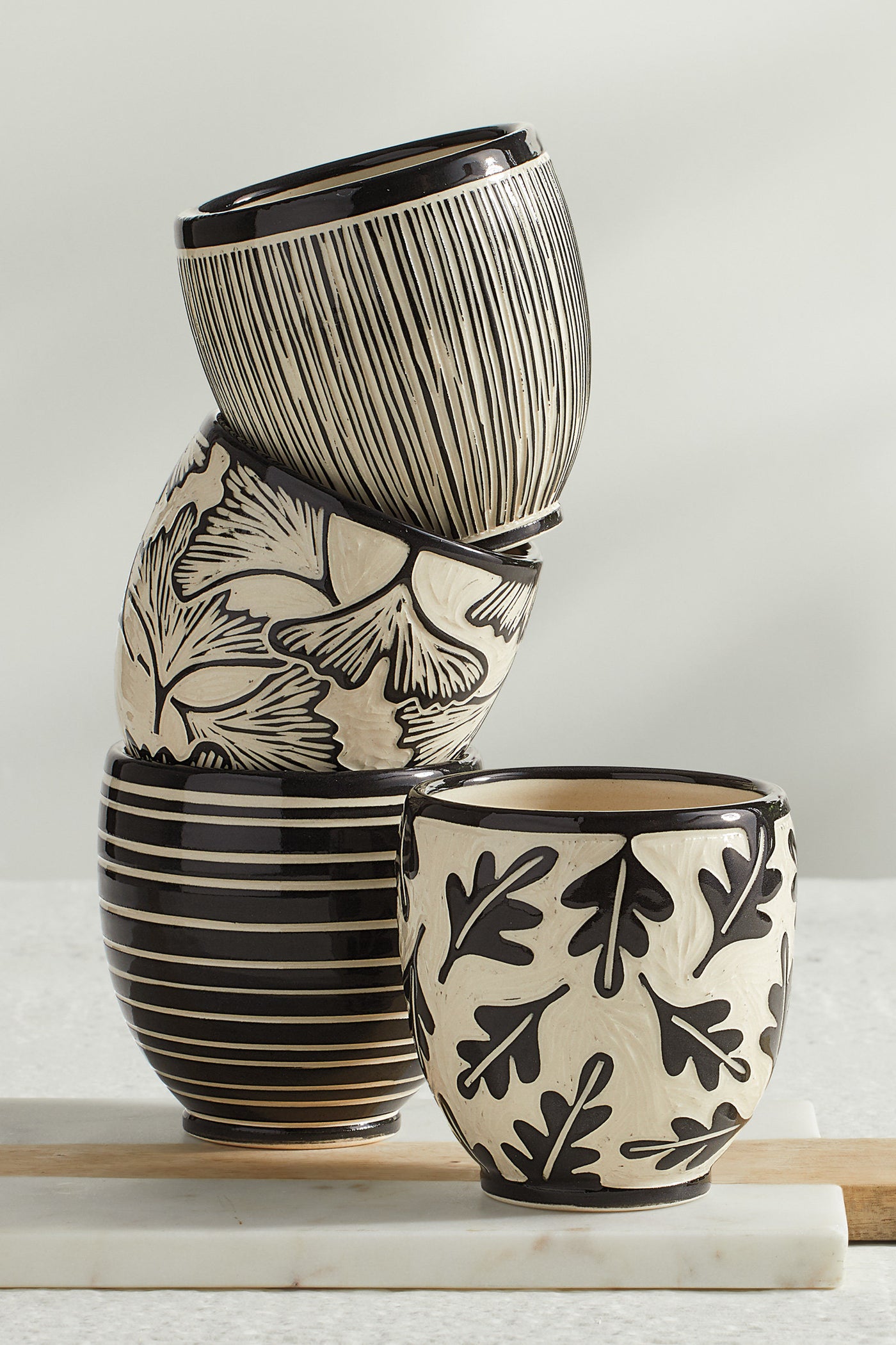 Sgraffito Cups