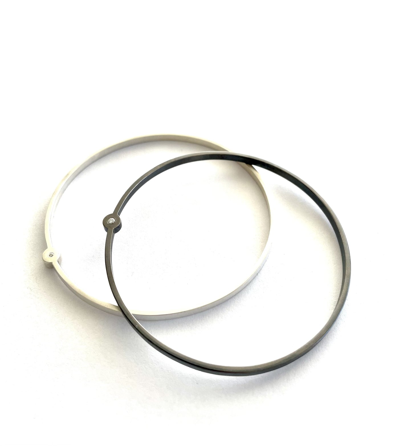 Bright Silver and Oxidized Silver
