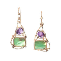 Golden Dangle Earrings
