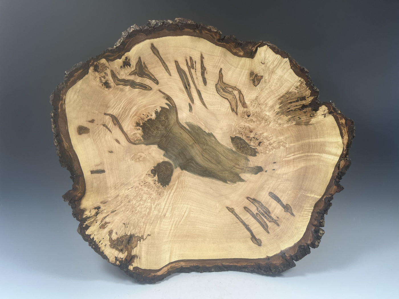 Natural Edge Ambrosia Maple Burl Bowl