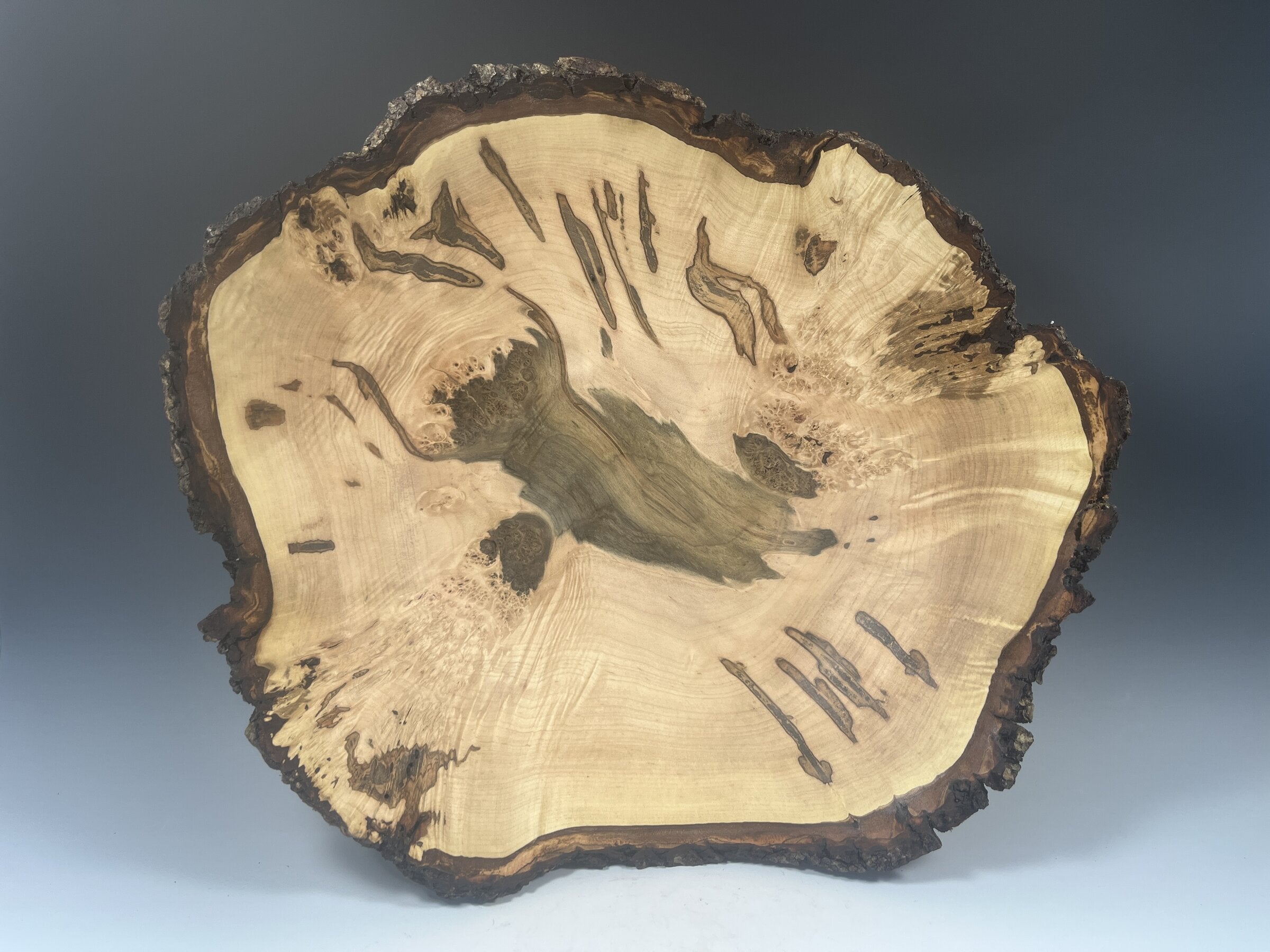 Natural Edge Ambrosia Maple Burl Bowl