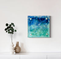 Color of Water Wall Slab in Ombre