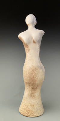 Woodfired Figure Gazing Upward